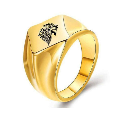 Bague Loup Signification (Plaqué Or)